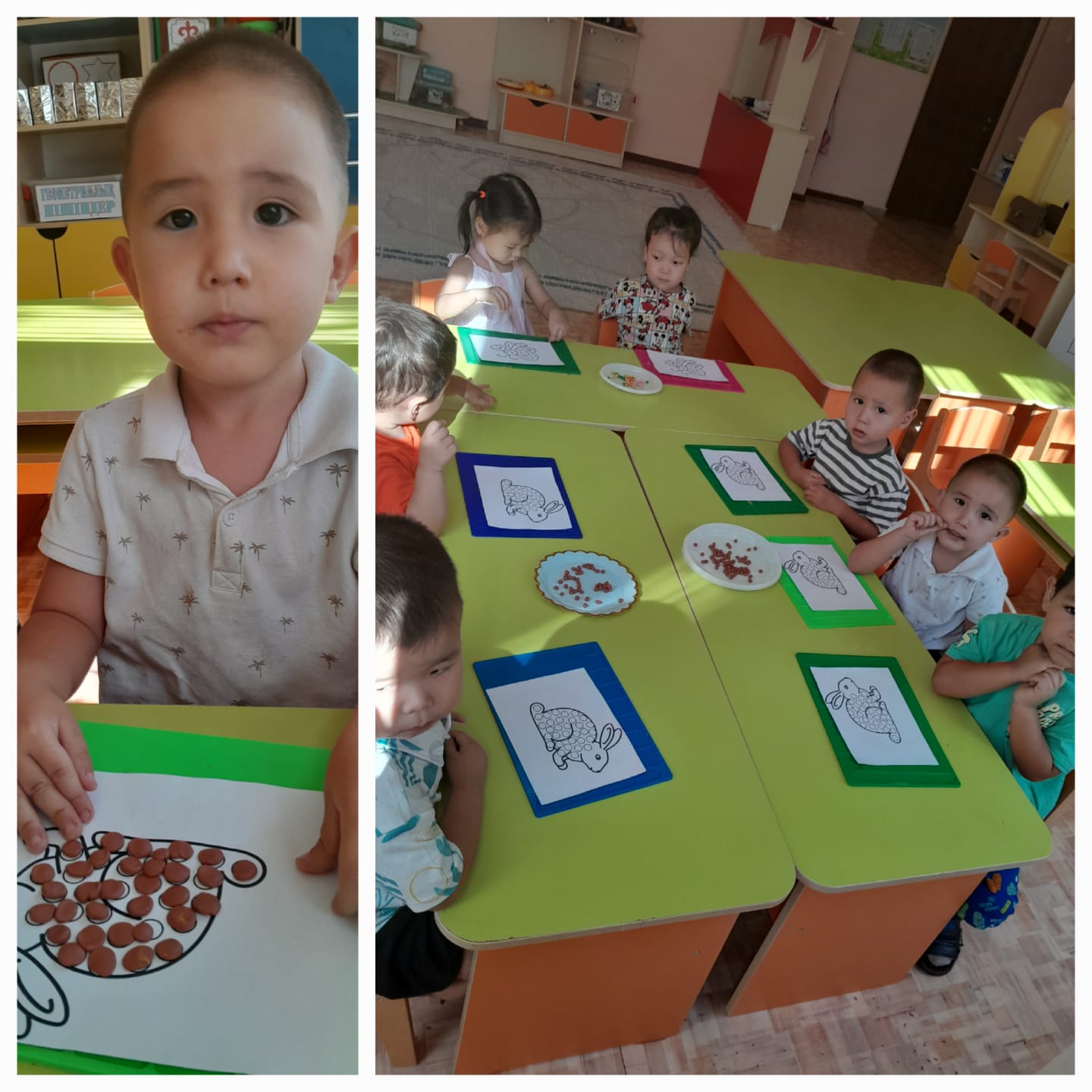 Ортаңғы "Ертөстік" тобы. "Қоңыр түсті қояндар"